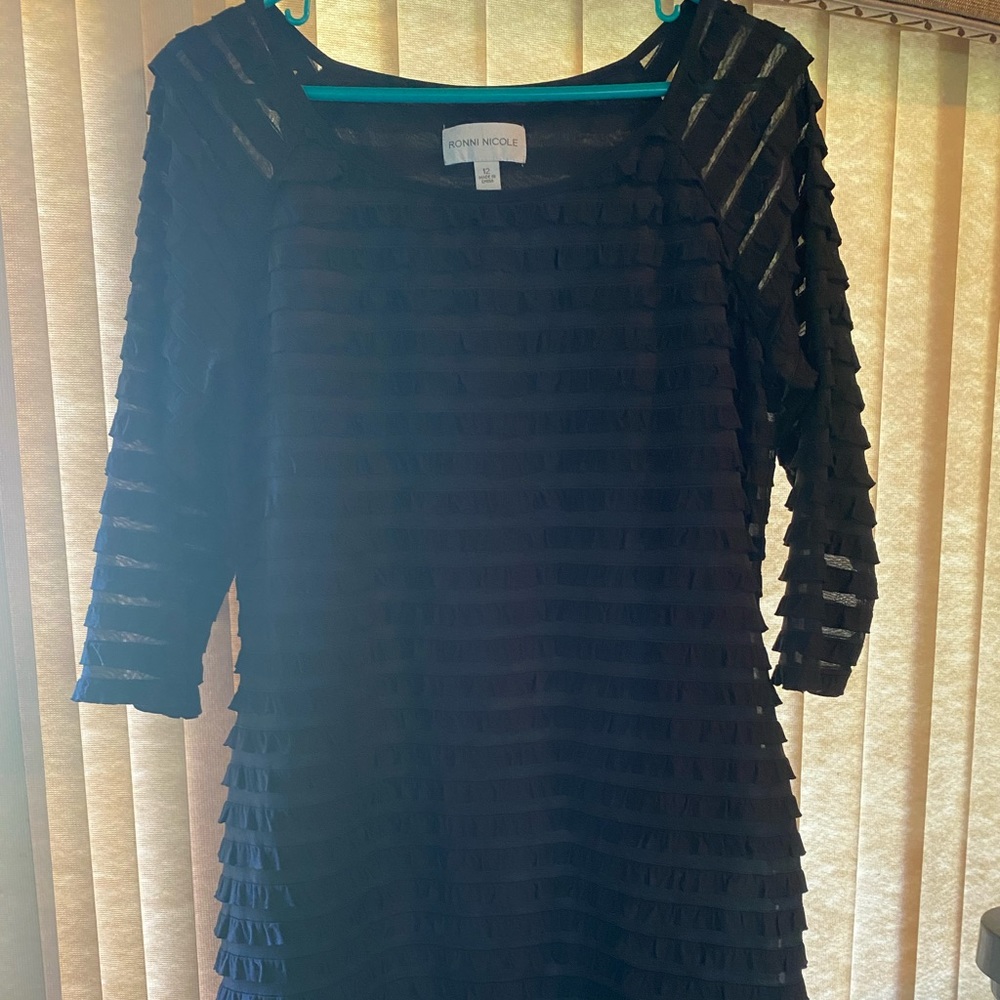 Ronni Nicole Black dress - size 12